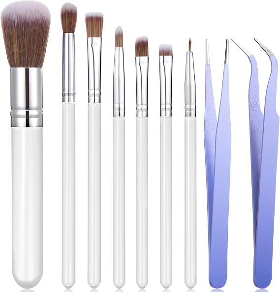 Sinmoe 9 Pieces Cake Candy Decorating Brushes Tools, Macaron Color