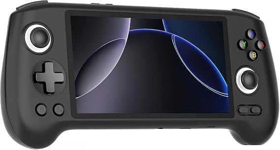Anbernic RG556 Retro Handheld Game Console , Android 13 System Unisoc T820 Processor 5.48 Touch Inch AMOLED Screen 5500mAh Battery Support WiFi Online DP Output (Black)