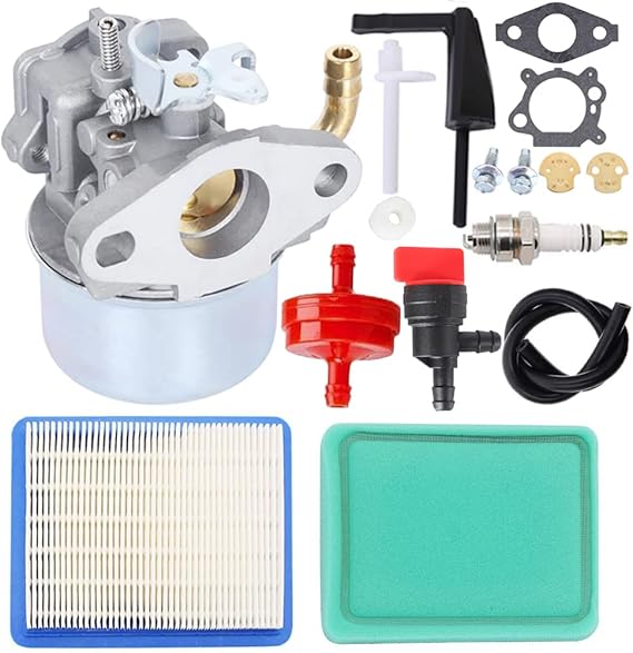Pro Chaser 215369 214706 Carburetor compatible with Briggs Stratton 215434 798654 696065 696065 697422 214706T 792970 12211 Intek 190 Engine 850 Series 6.75 OHV Engine Fits John Deere 020382