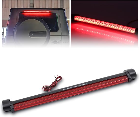 LED 3rd Brake Light, Center High Mount Brake Stop Light, 40led Red Trailer Light Bar, Third Tail Light 12V 1Pcs