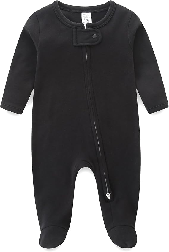 Babymine Baby Girl Boy Zipper Sleepers Clothes,Cotton Toddler Pajamas,Cute Onesie Outfits Newborn Footies