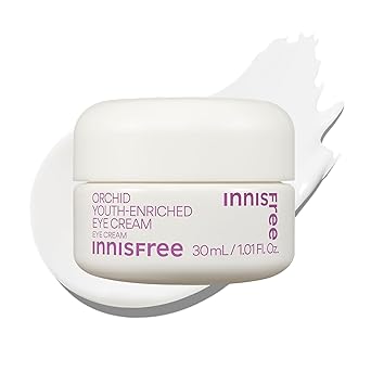 innisfree Orchid Youth-Enriched Eye Cream | Korean Firming Eye Treatment to Smooth Fine Lines | Hydrating, Anti-Aging, Brightening