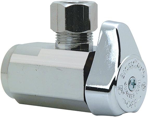 BrassCraft 1/2 in. FPT x 3/8 in. Brass Shut-Off Valve