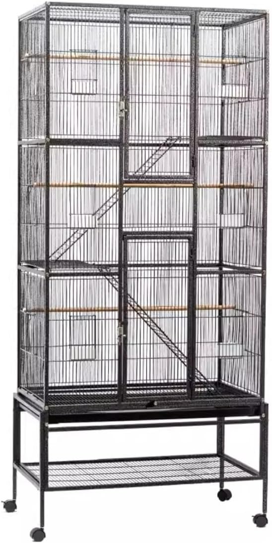 Bird Flight Cage For Canary Parakeet Heavy Duty Bird Cage Large Outdoor Aviary Parrot Macaw Conure Lovebird Pet House Finch Parakeet Cockatiel Birdcages
