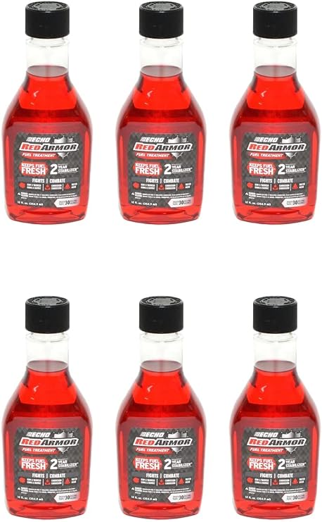 Echo 6 PK Genuine 7550012 12 oz Red Armor Fuel Treatment 2-Stroke 4-Stroke