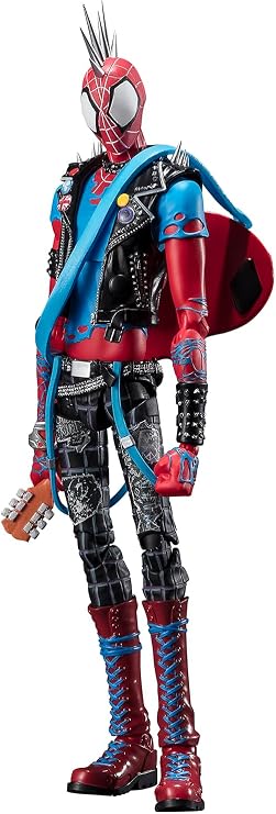 S.H. Figuarts Spider-Punk Spider-Man: Across the Spider-Barth, Approx. 6.9 inches 175 mm, PVC & ABS, Pre-painted Action Figure