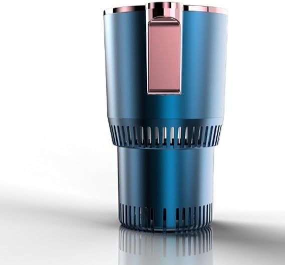Smart Car Hot and Cold Cup Holder, 2 in 1 Car Cup Cooler Warmer, Rapid Heating and Cooling Insulated Electric Beverage Mug Portable Temperature Control Cup Accessory (Blue)