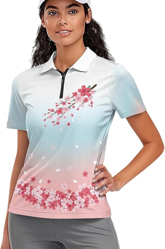 Ladies Golf Shirts for Women Short Sleeve Polo Shirts
