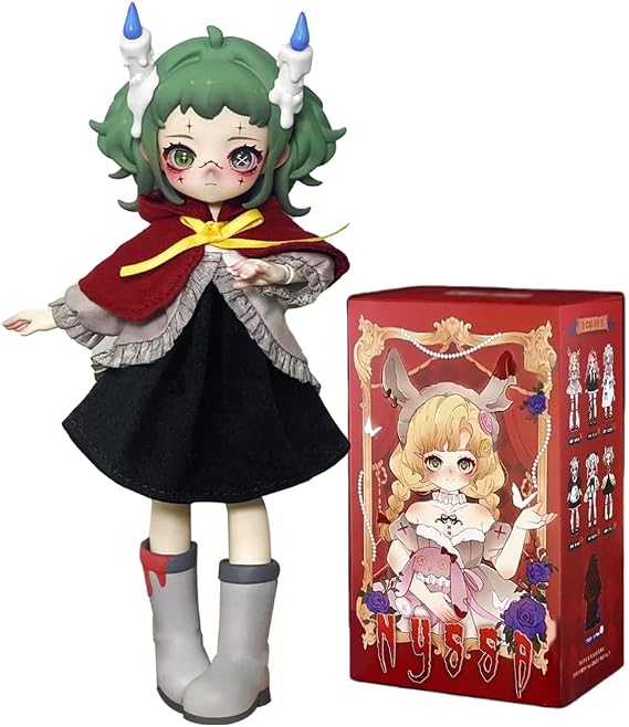 1/12 Gothic Style BJD Doll Nyssa Bizarre Nightmare Series Blind Box Mystery Box Action Collectable Anime Figure Gift Toys (Single Box)