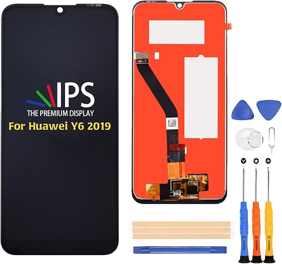 A-MIND for Huawei Y6 2019 LCD Screen Replacement Display Digitizer MRD-LX1F MRD-LX1 MRD-LX3 MRD-LX1N Full Assembly Repair Kits,with Tools