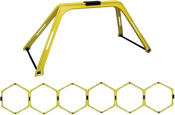 Kwik Goal Hex Rings, Yellow, Set of 6