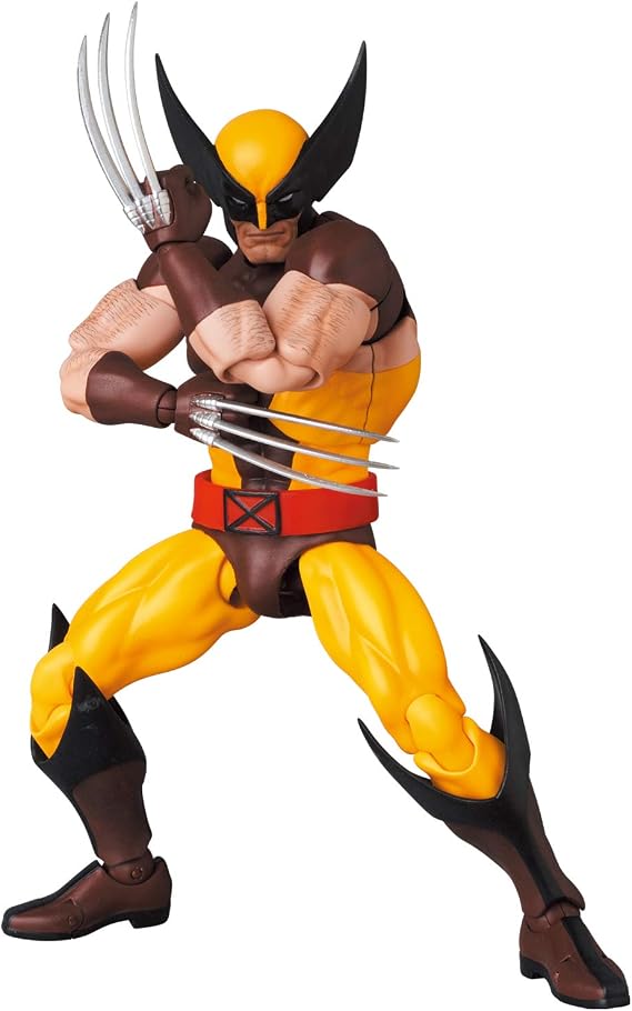 Medicom Toy MAFEX No. 138 Wolverine (BROWN COMIC Ver.) Total Height: Approx. 5.7 inches (145 mm), Painted Action Figure