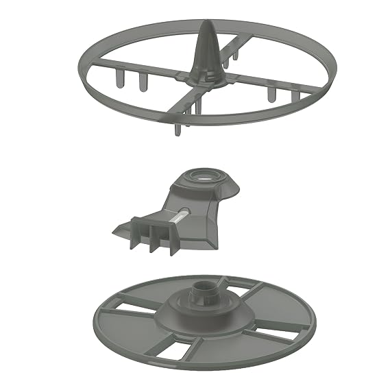 Baby Brezza Formula Pro Advanced Replacement Stirring Wheel Set, Grey | Includes Stirring Wheel, Locking Cover, and Measuring Wheel Set aka Orange Parts. For Formula Pro Advanced + WiFi Only