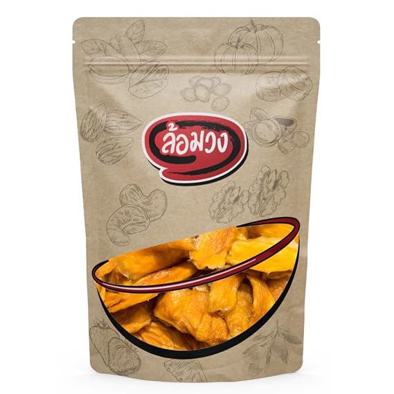 Dried Mango Slices - Sweet & Chewy Dehydrated Mango for Snacking, Baking, and Toppings 500g