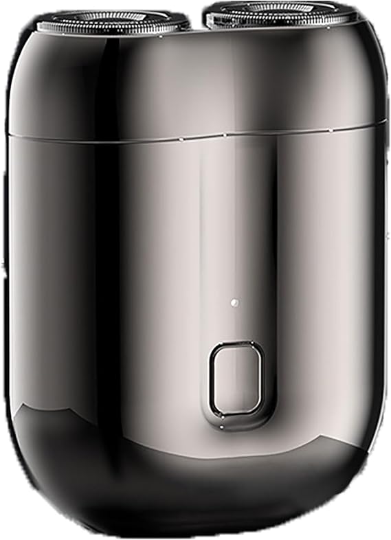 Mini Dual-Head Electric Shaver, Upgraded Pocket Shaver USB Shavers, Mini Portable Electric Shavers, Washable Double Head Razor, for Home, Car (Gray)