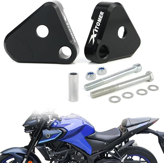 Xitomer 1.5'' Lowering Links Compatible with MT-03 2016-2024 MT 03 & YZF-R3 2015-2025 YZF R3 Suspension Links Motorcycle Lower Link kits