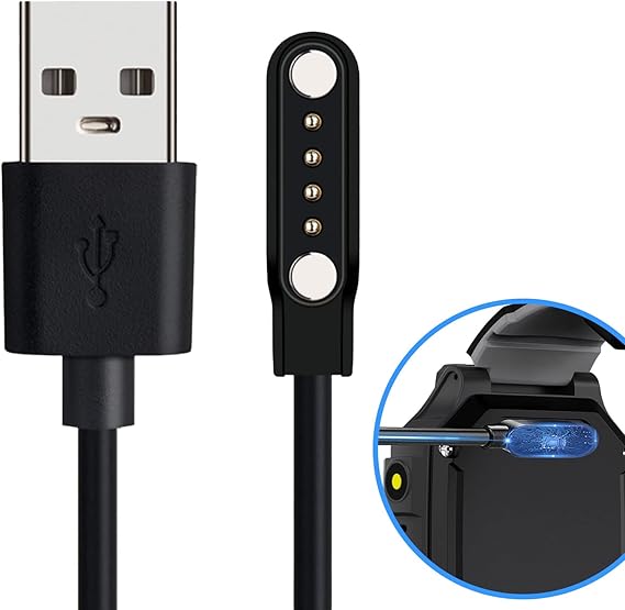 PTHTECHUS Smartwatch Magnet Suction Interface Charging Cable Waterproof IP67 Smart Watch Phone S7 S8 S9 S1 S2 S12 4G Smartwatch for 4-pin