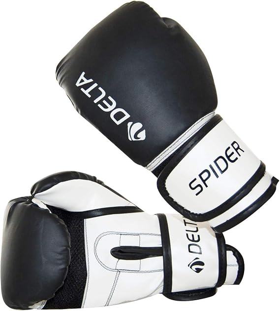 Delta Spider Dura-Strong Boxing Gloves,Black,10 Oz