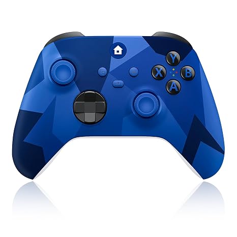 Xnmbbyzl Xbox One Controller,Wireless Controller Compatible with Xbox One/One S/One X/One Series X/S/PC,with 3.5mm Audio Jack,with 2.4GHz Wireless Adapter,Camo Blue