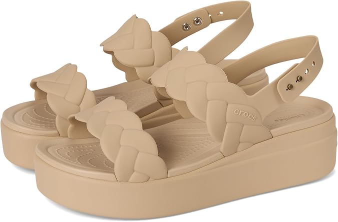 Crocs Women's Brooklyn Woven Upper LwWedge Sandal