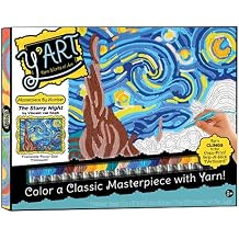 Y'Art Masterpiece - The Starry Night Yarn Works of Art Mess-Free Artistic Craft Activity Ages 8+