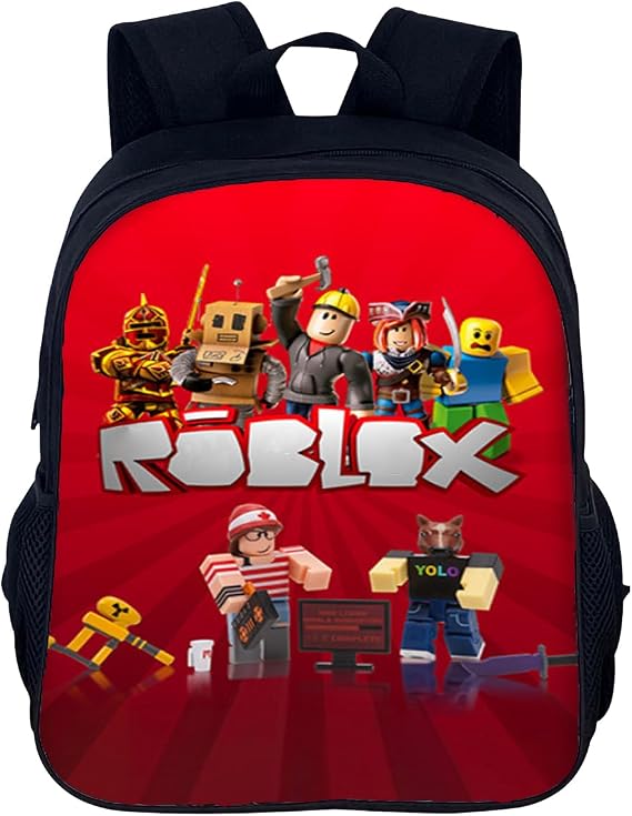 Ubephant Roblx Backpack Roblx Nursery Backpack Suitable for Children from 3-5 Years Backpacks Nursery Robllx Red Cartoon Backpacks Gift for Children