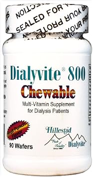 Dialyvite 800 Chewable - 90 Wafers Renal Supplement