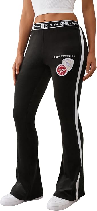 True Religion Velour Bootcut Track Pant for Women