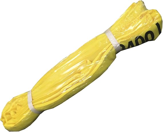 Everest C1085-60 MM x 6' Yellow Round Sling-Endless Lifting Sling for Construction, Lifting, Moving, Hoisting - Strap Heavy Duty - 1-Pack 8400lbs WLL