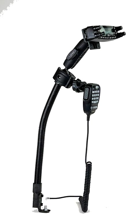 Lido Seat Rail Mount with Mic Holder for Anytone, TYT and Yaeu FT-857 FT-8800 FT-8900 FT-7800 FT-7900