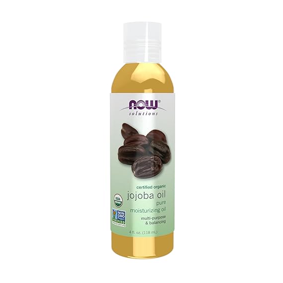 NOW Solutions Organic Jojoba Essential Oil, 4-Ounce