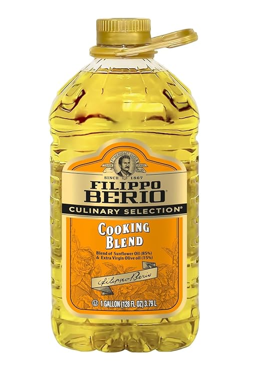 Filippo Berio Culinary Blend - 15% EVOO 85% Sunflower Oil, 1 Gallon For High Heat