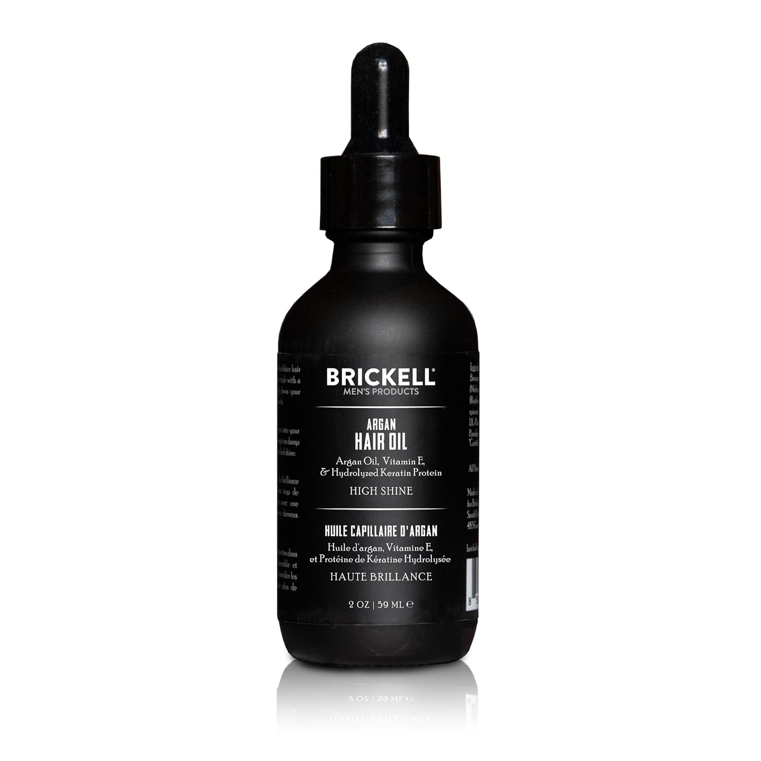 Brickell Men's Argan Oil for Hair Natural and Organic Light Hair Treatment 2 Oz Fragranced
