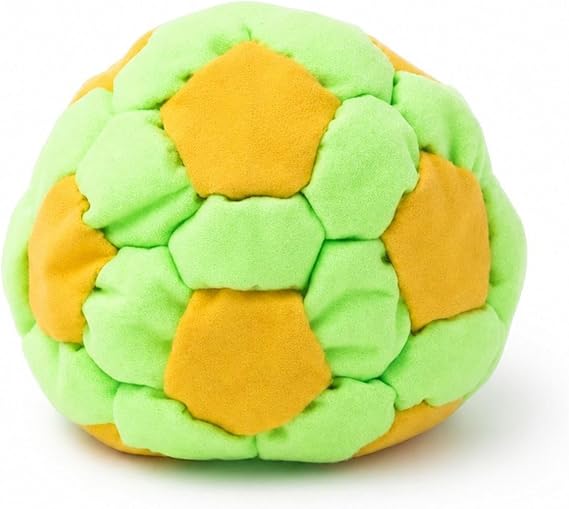 Hacky Sack, Dragonfly Footbag, 32-Panel Spiral Pellet Filled Footbag Ball, Soft Durable Soccer Style Kick Bag for Foot Coordination Training, Outdoor Play, Stress Relief Toy