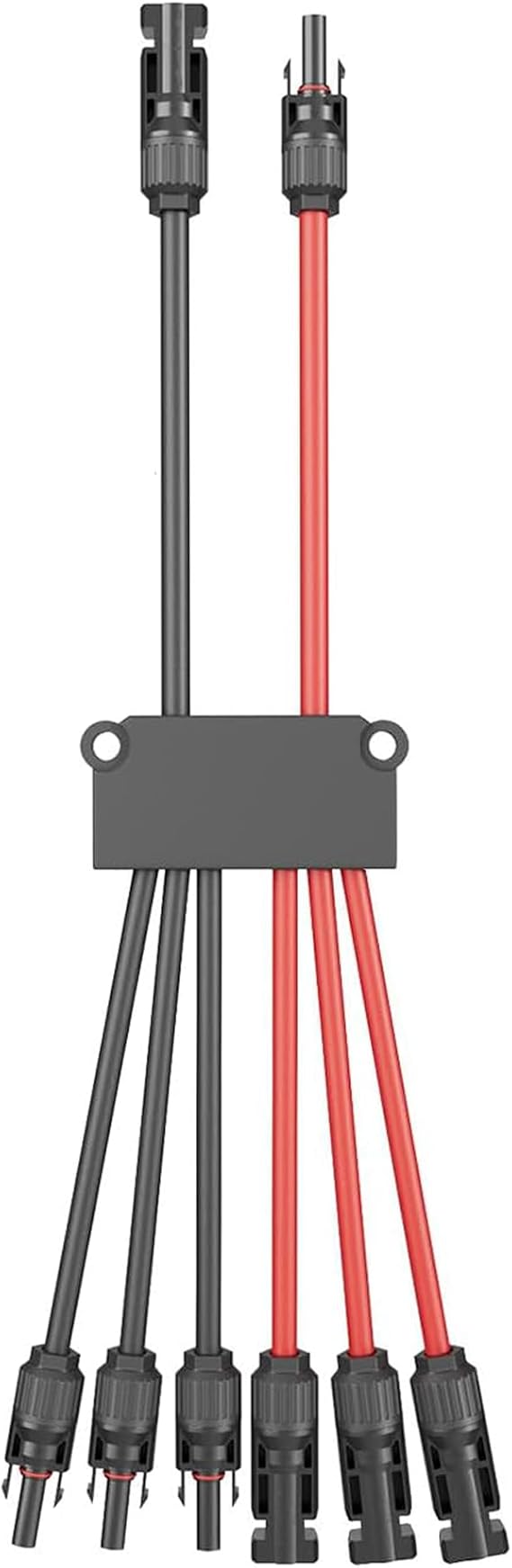 15.7inch Solar Panel Y Branch Connectors, 2 to 6 Parallel Connectors 1000V 30A Tinned Copper Solar Extension Wire, IP67 Waterproof PV Parallel Adapter for Solar Panel Systems(M/FFF, F/MMM)