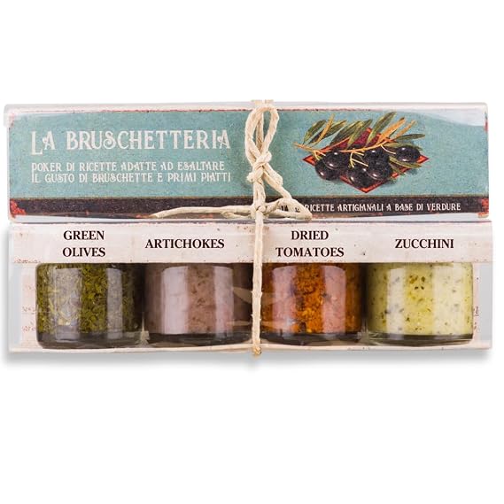 ARTIGIANI DEI SAPORI Bruschetta Set, 4 x 1.3 oz each