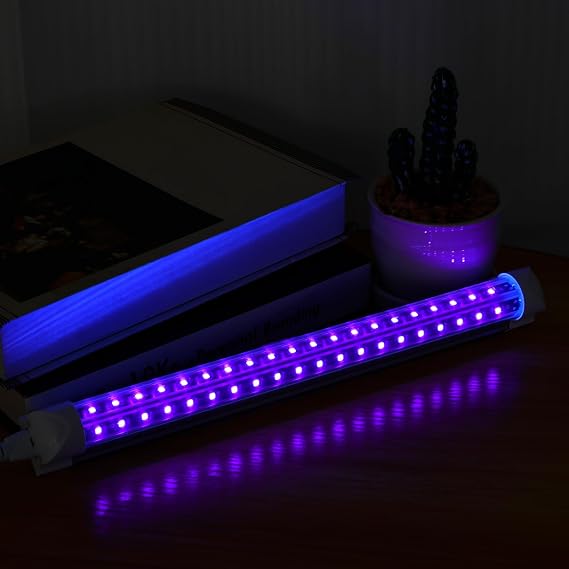 UV LED Black Light,10W USB Ultraviolet Light Bar,Portable Party Lamp Glow in The Dark,385-400nm Black Lamp Fixture Bright Fun for Fluorescent Poster Glow Party Halloween Christmas Decor [Energy Class A]