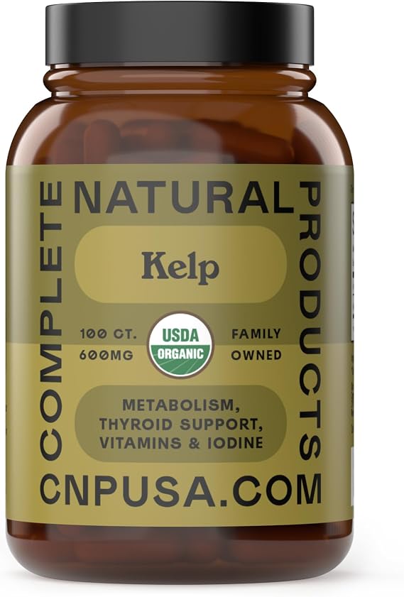 CNP | Icelandic Sea Kelp Capsules 600mg - Iodine, Thyroid Support Pills