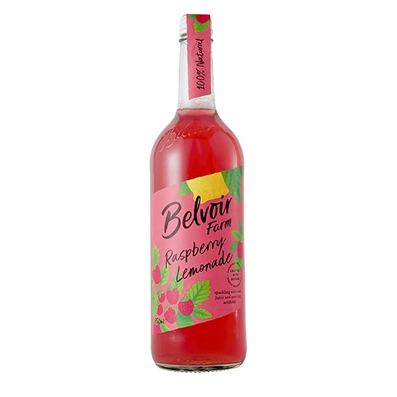 BELVOIR FRUIT FARMS Belvoir Raspberry Lemonade Presse - 750ml (25.36fl oz) | Refreshing Raspberry Lemonade | Perfect for Summer | Made with Natural Ingredients | No Artificial Sweeteners