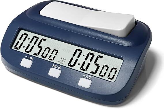 LEAP Digital Chess Clock Timer with Time and Delay Features for Clubs, Schools, and Family Entertainment