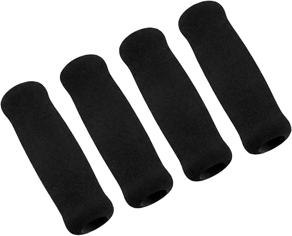 4PCS Black Foam Cane Grips Offset Handle Replacement for Walking Canes Bicycle Handlebars Arthritis Support and Mobility Aid Accessories