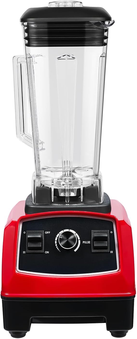 Commercial Smoothie Blender, 2200W High-Speed Professional Ice Crusher Blender,68oz/2L BPA-Free Jar, 6 Stainless Steel Blades, 24000RPM for Shakes/Smoothies/Juices, Restaurant & Home Use