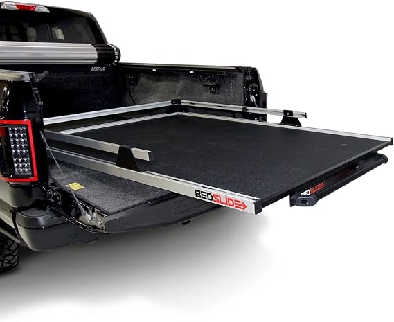 BEDSLIDE Classic (70" X 38") | 10-7038-CLS | Durable Sliding Truck Bed Cargo Organizer | Made in The USA, 1,000 lb Capacity (Silver)