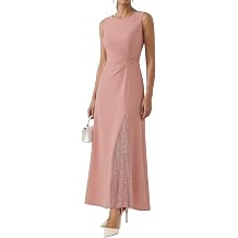 Aupuls Sleeveless Elegant Wedding Guest Dress Maxi Formal Cocktail Dresses for Women