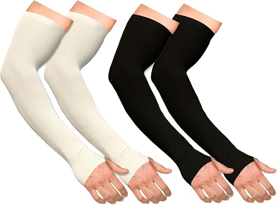 Boldfit 2 Pack Unisex Black Arm Sleeves
