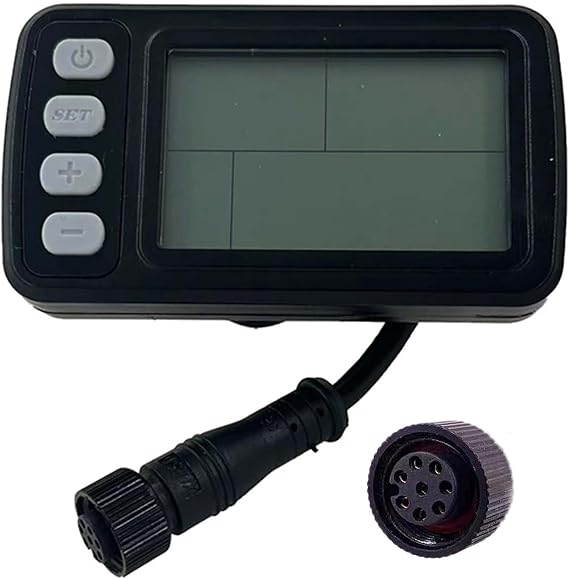 C300 C302 Electric Bicycle LCD Display Meter Ebike Display Screen 36V 48V Electric Bike Computer Waterproof E-Bike LCD Display Meter Conversion Accessories Plug