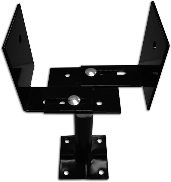 Pylex Support 33/66 Extendable Deck Support, Black
