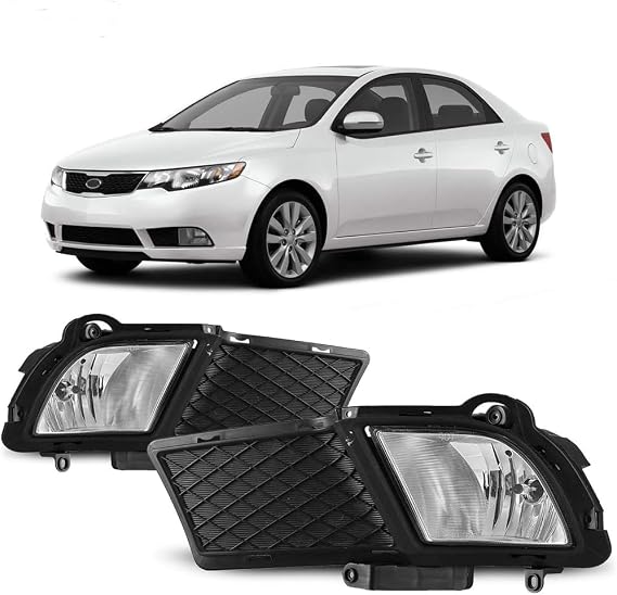 Winjet Compatible with [2010 2012 2013 Kia Forte] Driving Fog Lights + Switch + Wiring Kit