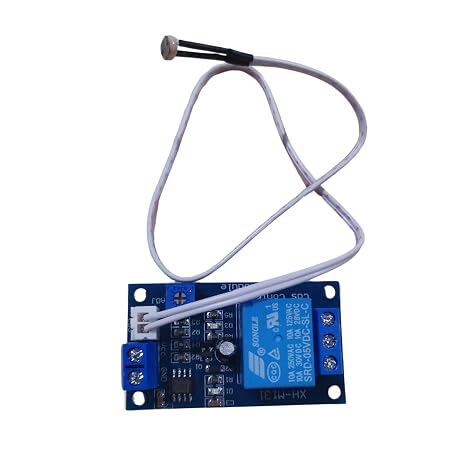 BuyWeek Photoresistor Relay Module Light Detection Sensor Light Detection Switch Light Sensitive Sensor Adjustable Delay Photoresistor Relay Module Light Sensor (DC 5V)