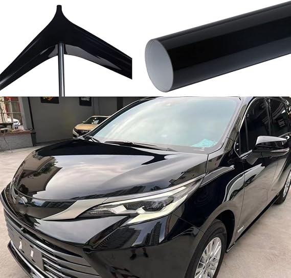 HOHOFILM Glossy Black PPF TPU Car Paint Protective Film Self Repair Wrapping Film Vinyl for Automotive 5ft x 3.2ft